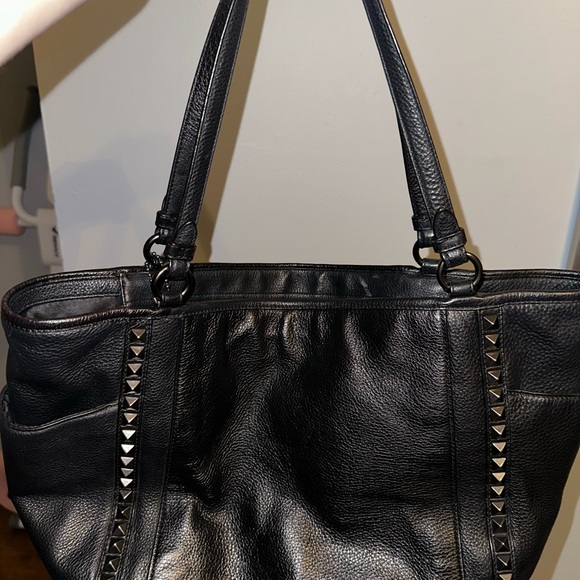 Coach Black Studded Shoulder Bag - Picture 1 of 6